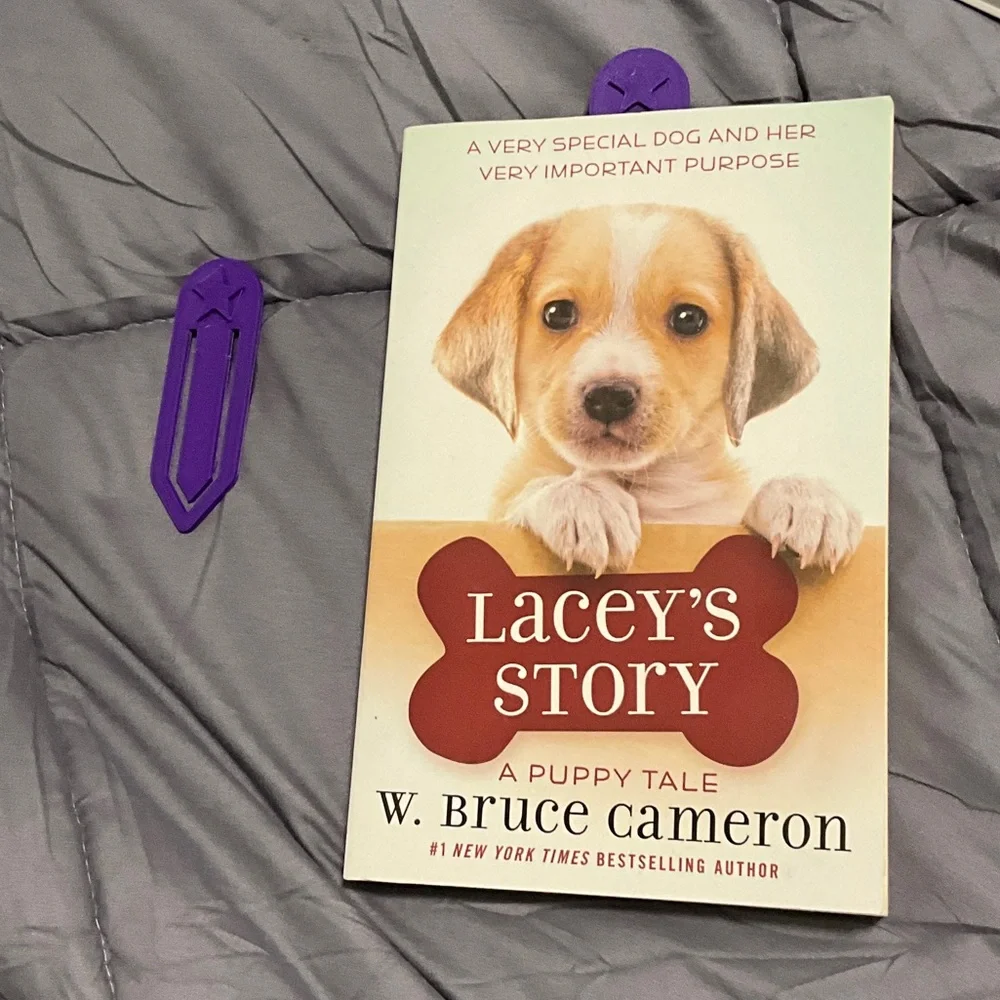 Lacey's Story: A Puppy Tale by w. Bruce Cameron. with 2 3D printed bookmarks!